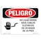 Signmission OSHA Danger, Do Not Operate W/in 10 Ft. Spanish, 10in X 7in Decal, OS-DS-D-710-LS-1158 OS-DS-D-710-LS-1158 - alternate 1